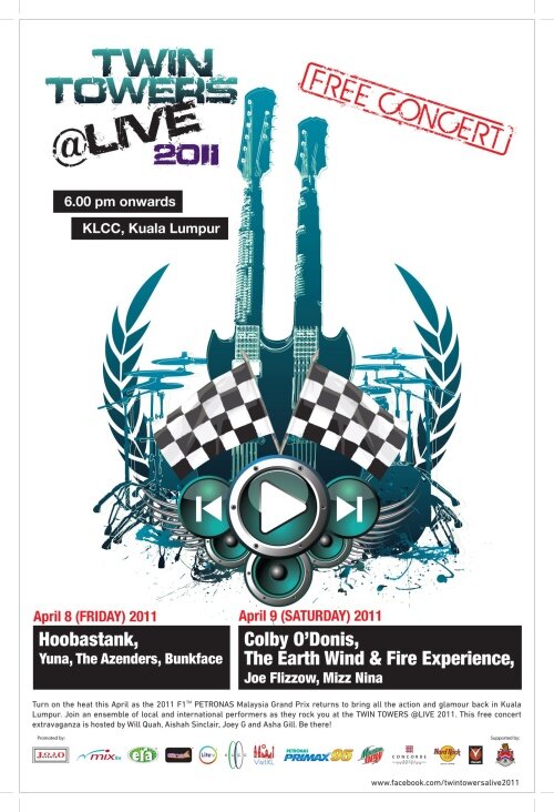 Twins Tower Live Concert 2011 brochure