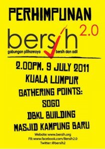 BERSIH 2.0 on 9 July 2011 @ 2pm Event