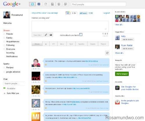 Google Plus Twitter Integration
