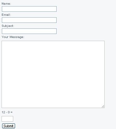 Tiny Contact Form Contact Form