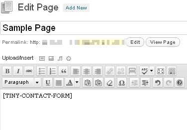 Tiny Contact Form Contact Form1
