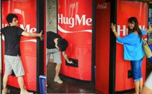 Hug Me Coca-cola vending machine Entertainment