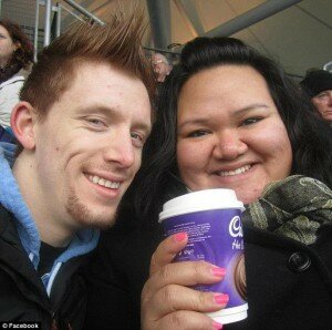 Overweight woman and slim boyfriend Beauty
