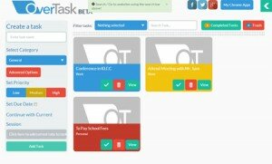 Overtask Chrome Organizer Technology